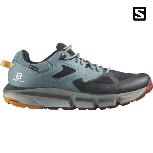 Turquoise / Black Salomon Predict Hike GTX Men's Hiking Shoes | IE LX6038